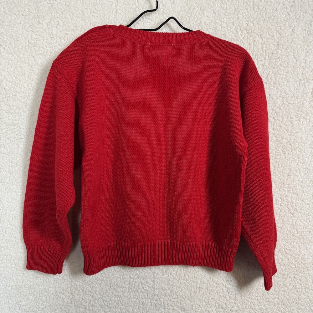 Vintage Objectives Sweater Womens Medium Button Shoulder Acrylic Pullover 80s 90 - Picture 4 of 6